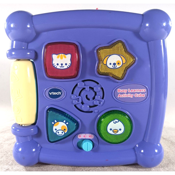 VTech Busy Learners Activity Cube Purple - Picture 1 of 7